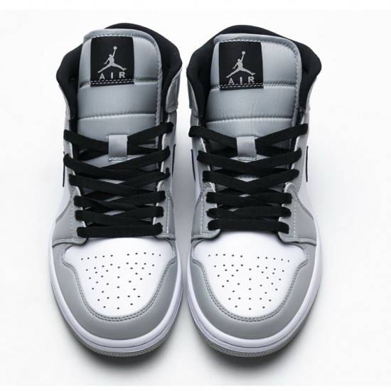 Jordan 1 Mid Light Smoke Grey 554724 092 Kickbulk Official Footwear Wholesale