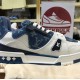 Louis vuitton LV shoes Blue White  custom made Kickbulk Sneaker retail wholesale free shipping