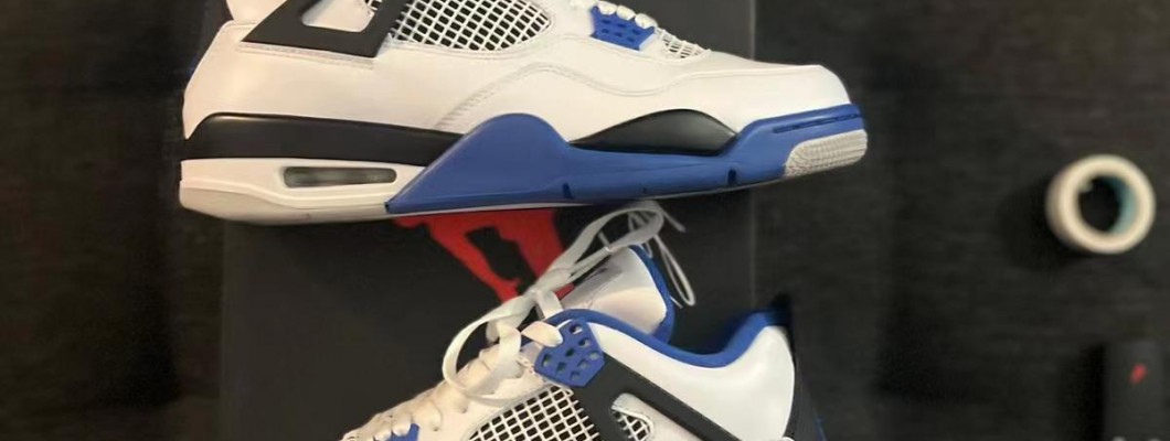 A group of photos About  AIR JORDAN 4 RETRO MOTORSPORTS 308497-117 From Kickbulk client