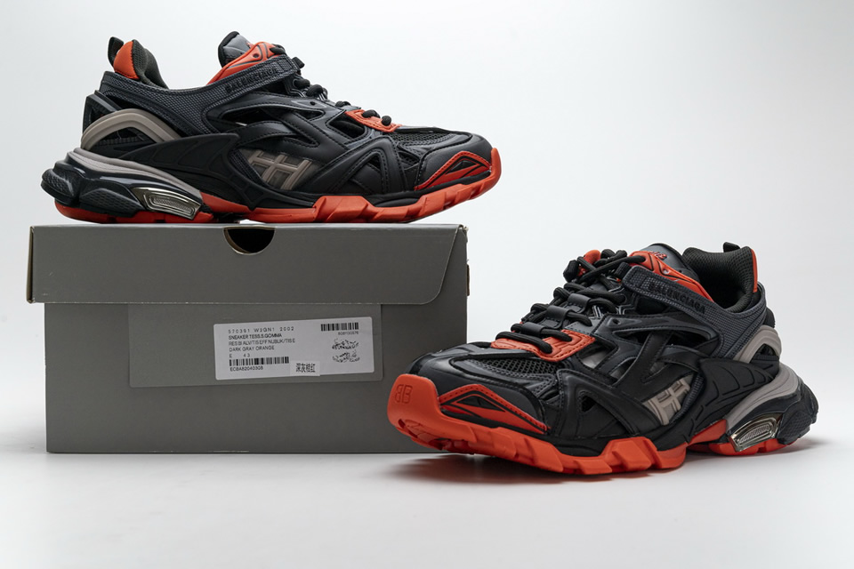 Balenciaga Track 2 Sneaker Dark Grey Orange 570391w2gn12002 4 - kickbulk.org