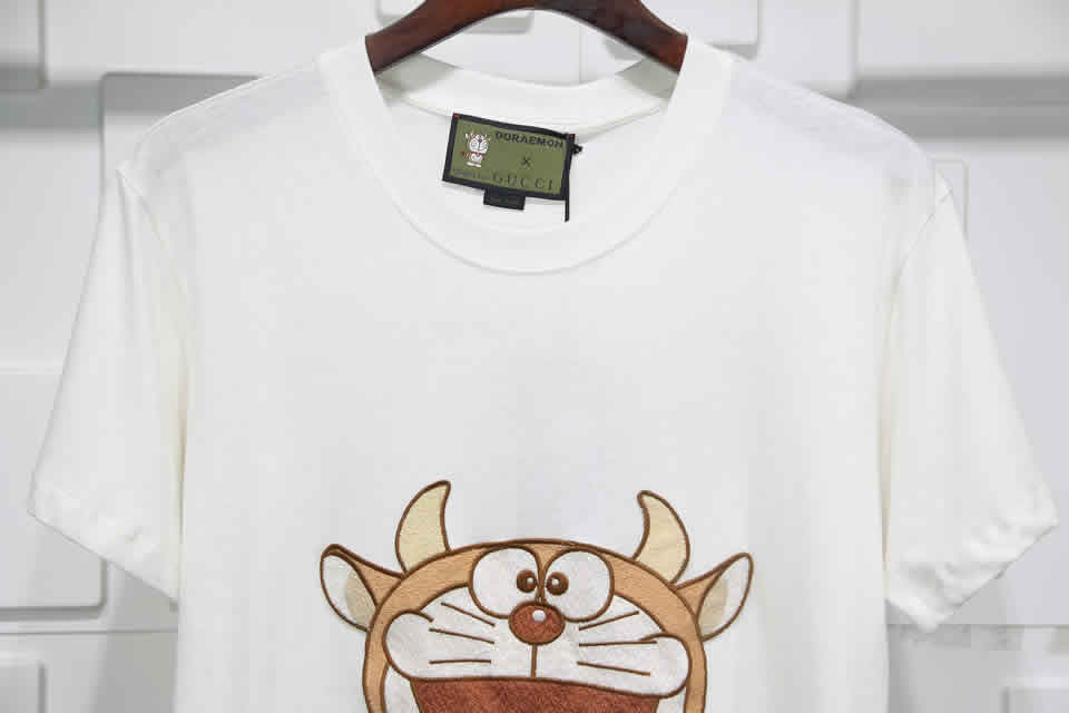 Gucci Doraemon T Shirt Embroidery Pure Cotton 9 - kickbulk.org