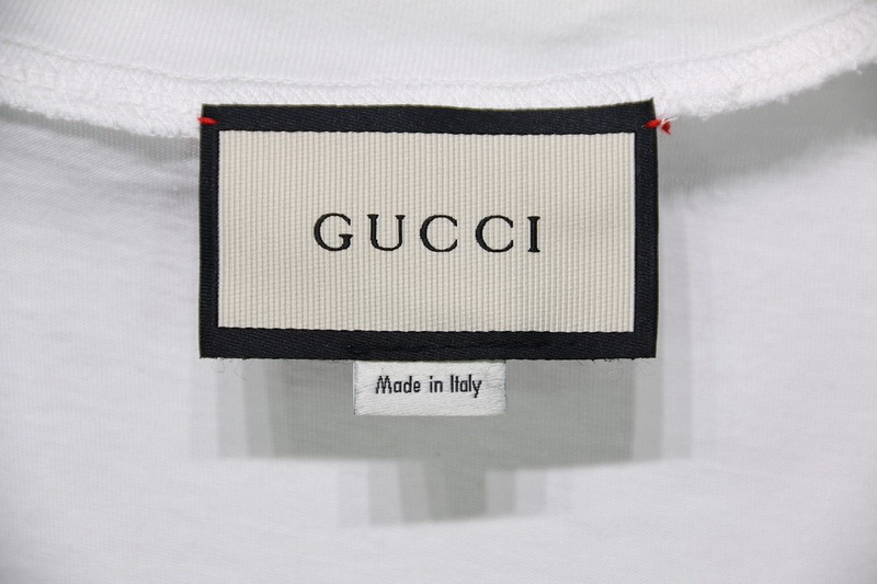 Gucci T Shirt Signature Graffiti Pure Cotton White Black 16 - kickbulk.org
