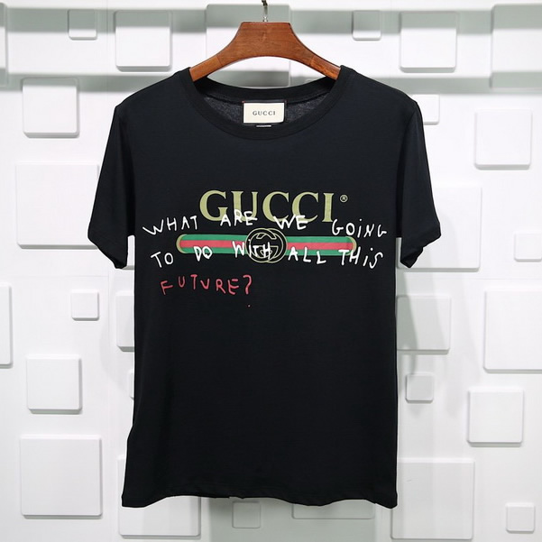 Gucci T Shirt Signature Graffiti Pure Cotton White Black 4 - kickbulk.org