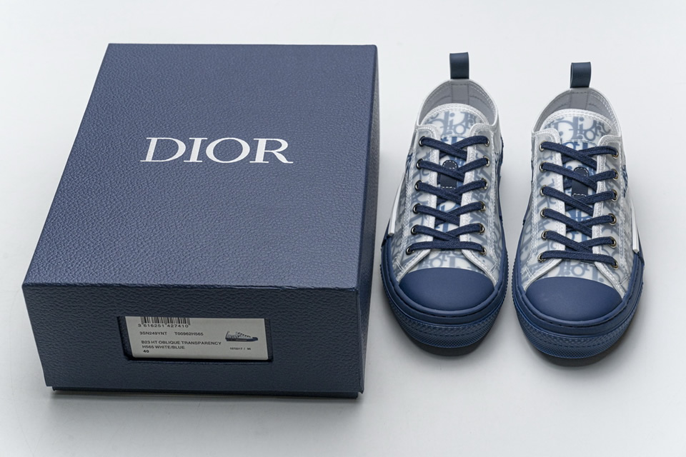 Dior B23 Ht Oblique Transparency Low T00962h565 White Blue 9 - kickbulk.org