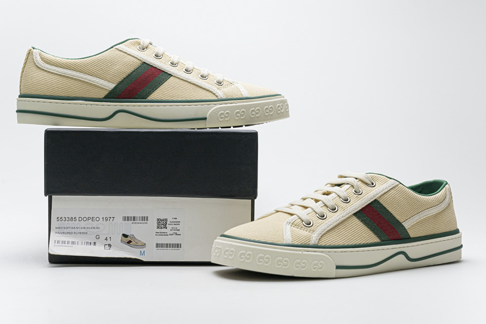 Gucci Apricot Twill Sneakers 553385dopeo1977 6 - kickbulk.org