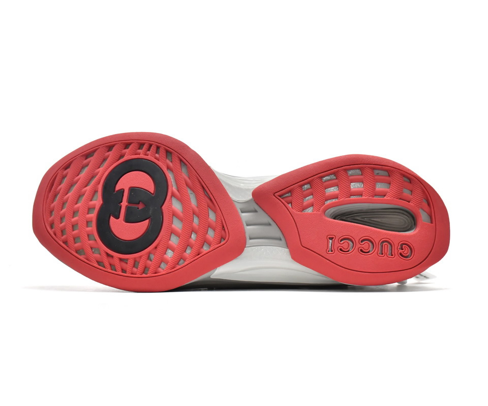 Gucci Run Sneakers Grey Red 680900 Uf310 1270 5 - kickbulk.org