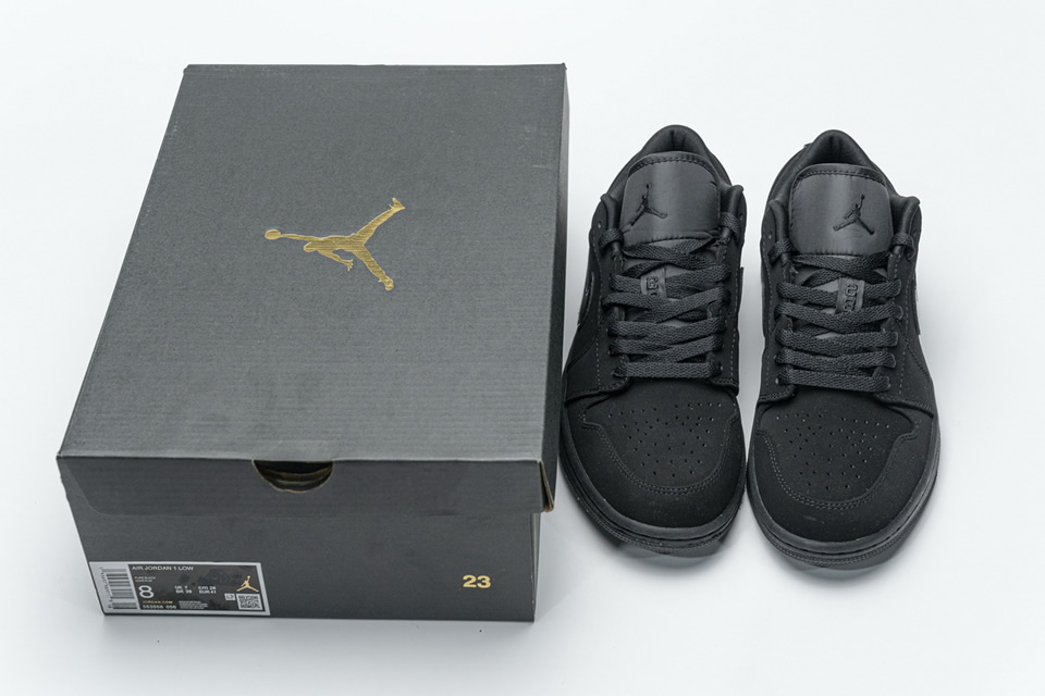 Nike Air Jordan 1 Low Triple Black 553558 056 8 - kickbulk.org