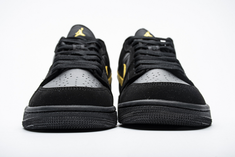 Nike Air Jordan 1 Low Black Gold 553558 071 4 - kickbulk.org