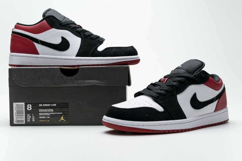 Nike Air Jordan 1 Low Black Toe 553558 116 3 - kickbulk.org