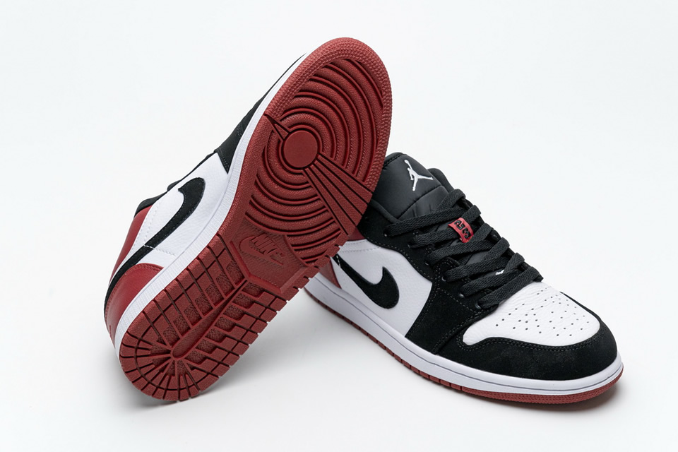 Nike Air Jordan 1 Low Black Toe 553558 116 4 - kickbulk.org