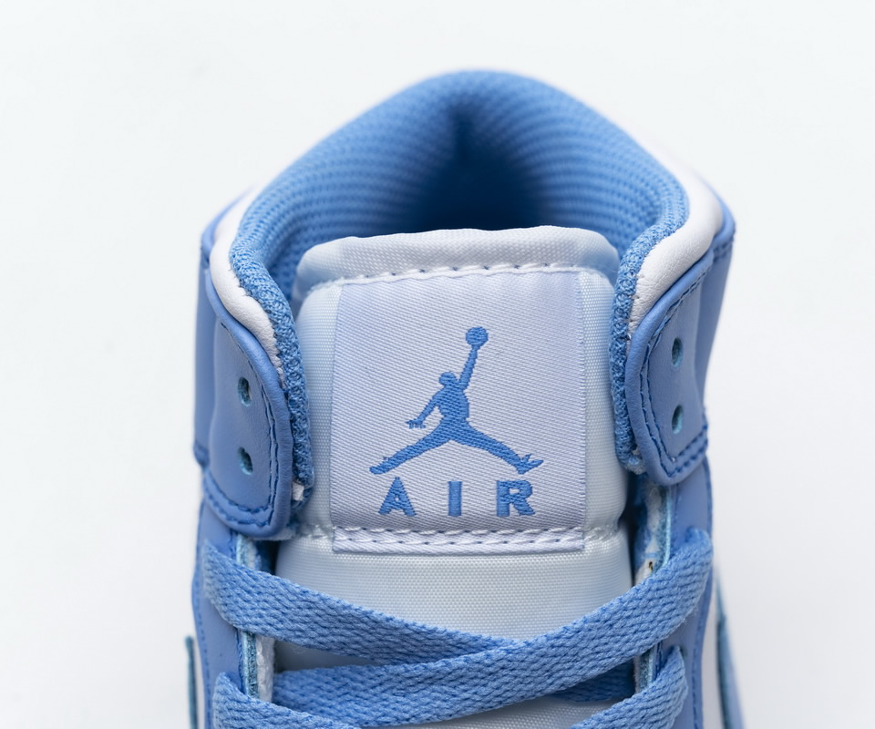 Nike Air Jordan 1 Retro Mid Unc University Blue 554724 106 10 - kickbulk.org