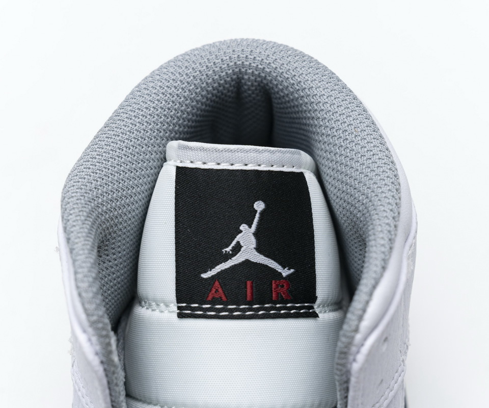 Nike Air Jordan 1 Mid Gs White Cement 554725 115 10 - kickbulk.org