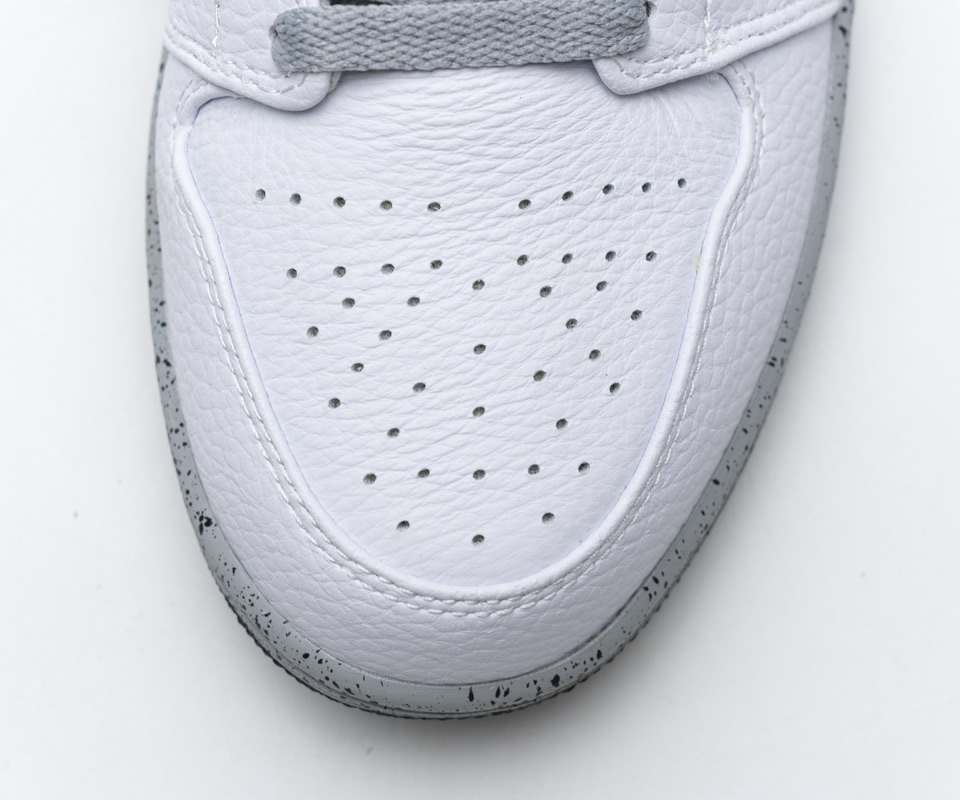 Nike Air Jordan 1 Mid Gs White Cement 554725 115 12 - kickbulk.org