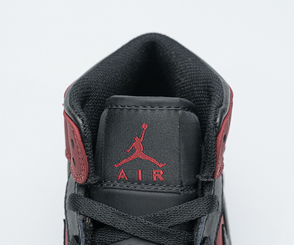 Nike Air Jordan 1 Mid Banned Gym Red Black 554725 610 10 - kickbulk.org