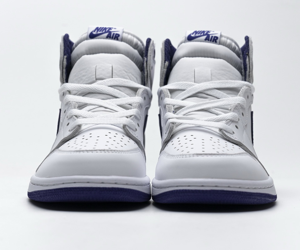 Nike Air Jordan 1 Retro High Og White Purple 555088 115 7 - kickbulk.org