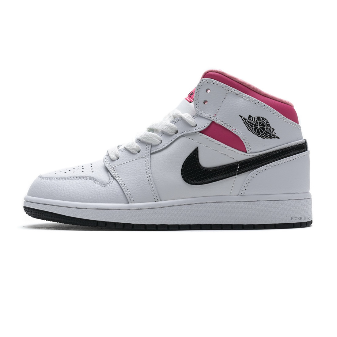Nike Air Jordan 1 Mid White Black Hyper Pink 555112 106 1 - kickbulk.org
