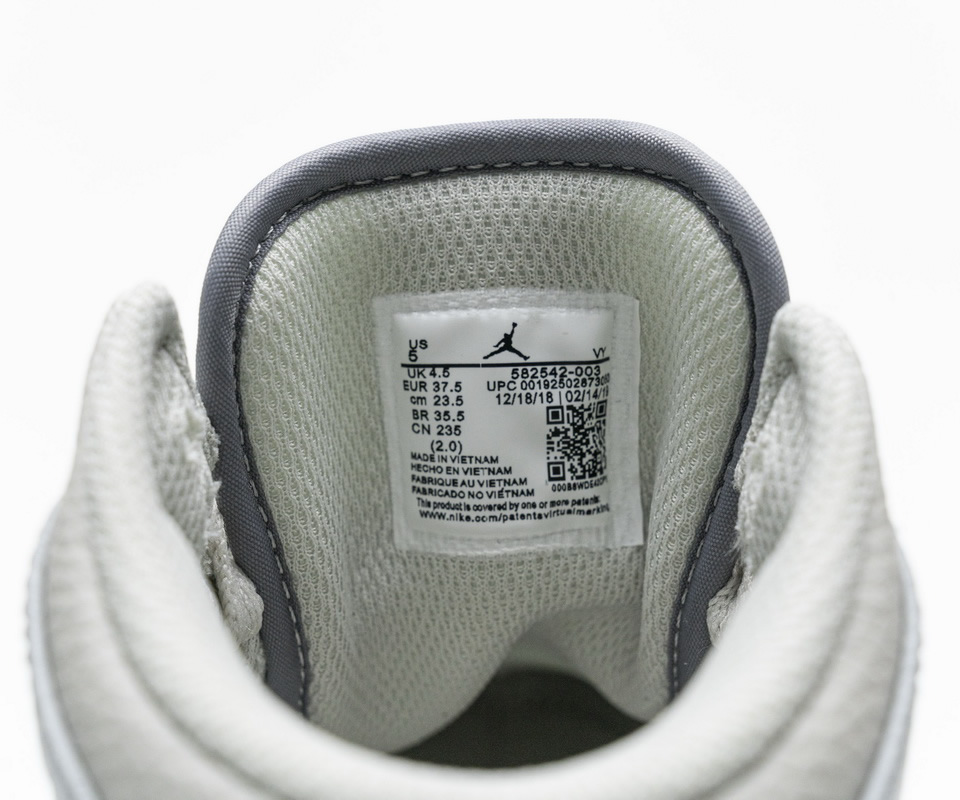 Nike Air Jordan 1 Mid Light Bone Grey 582542 003 17 - kickbulk.org