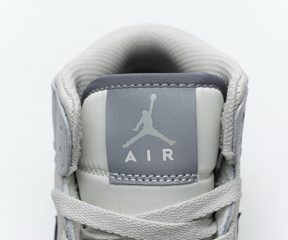 Nike Air Jordan 1 Mid Light Bone Grey 582542 003 9 - kickbulk.org