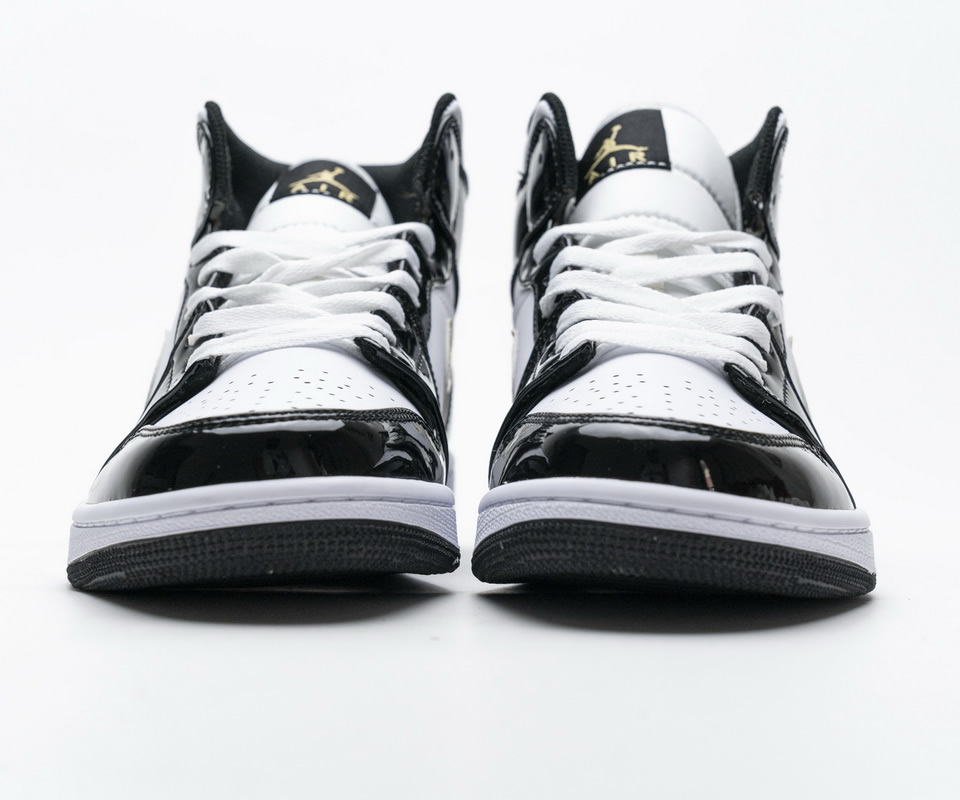 Nike Air Jordan 1 Mid Gold Patent Leather 852542 007 6 - kickbulk.org