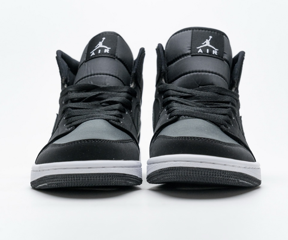 Nike Air Jordan 1 Mid Gs White Black Grey 852542 012 6 - kickbulk.org