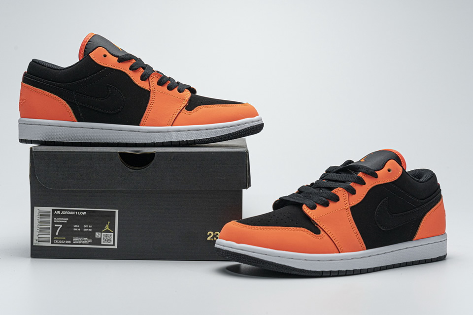 Nike Air Jordan 1 Low Black Orange Ck3022 008 3 - kickbulk.org