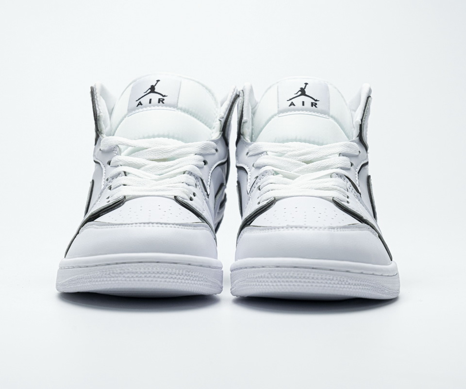Nike Air Jordan 1 Mid Iridescent Reflective White Ck6587 100 6 - kickbulk.org