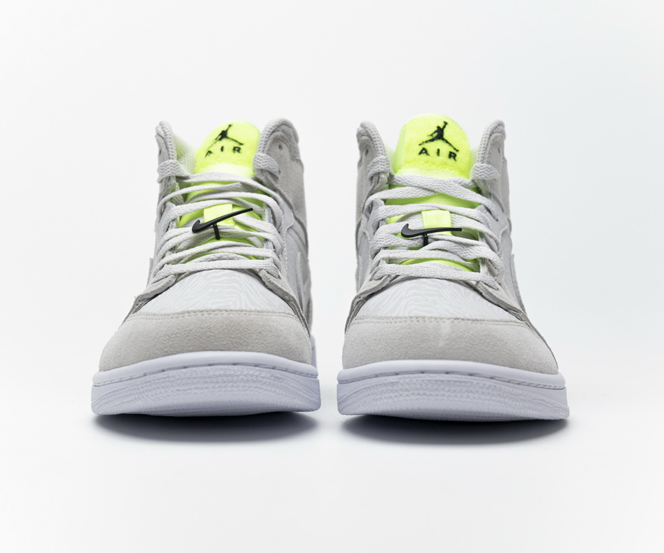 Nike Air Jordan 1 Grey Ghost Green Cv3018  001 6 - kickbulk.org