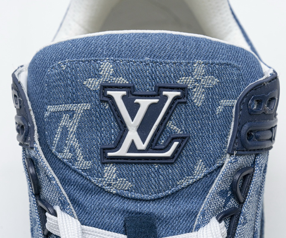 Louis Vuitton Blue Denim Trainer Sneaker 10 - kickbulk.org