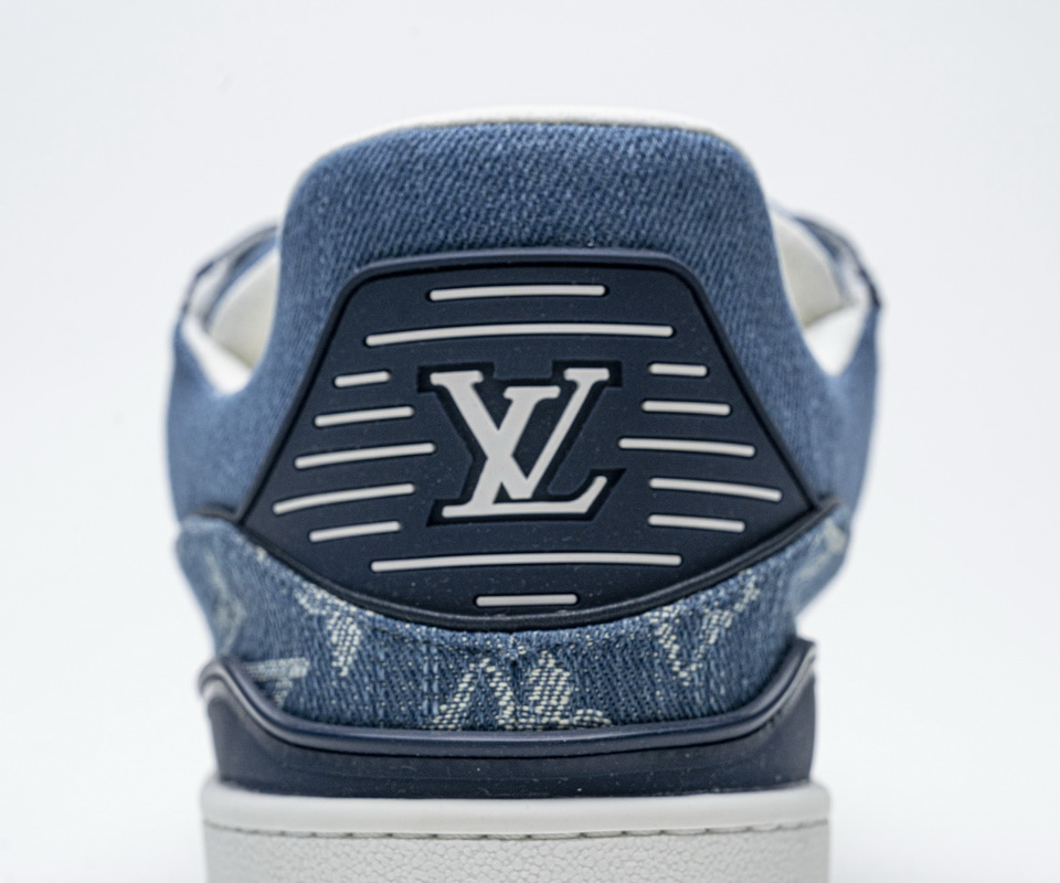 Louis Vuitton Blue Denim Trainer Sneaker 16 - kickbulk.org