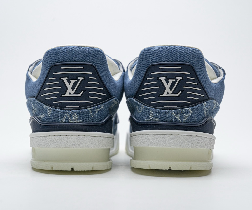 Louis Vuitton Blue Denim Trainer Sneaker 7 - kickbulk.org