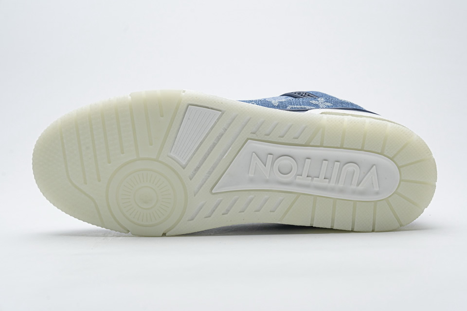 Louis Vuitton Blue Denim Trainer Sneaker 9 - kickbulk.org
