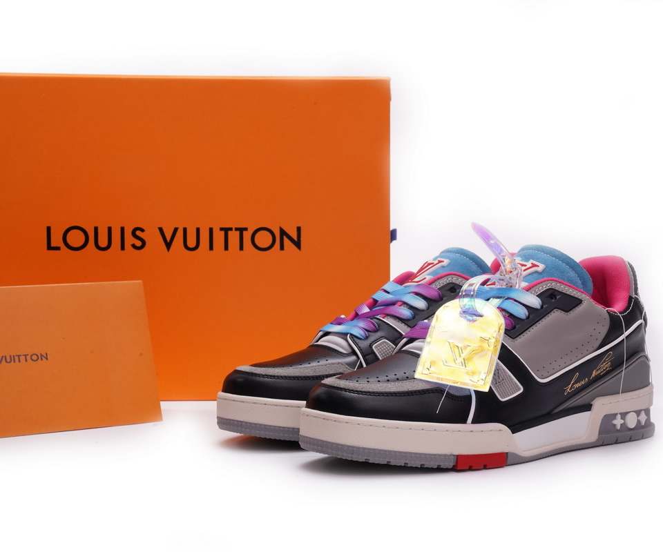 Louis Vuitton Trainer Black Pink Blue Ms0211 2 - kickbulk.org