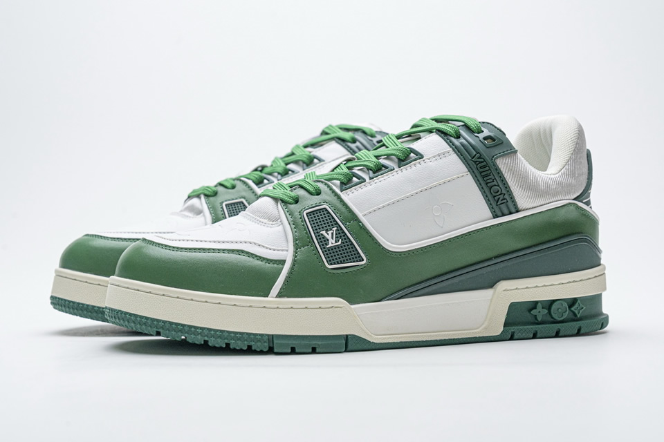 Louis Vuitton 20ss Trainer Green Casual Shoes 5 - kickbulk.org