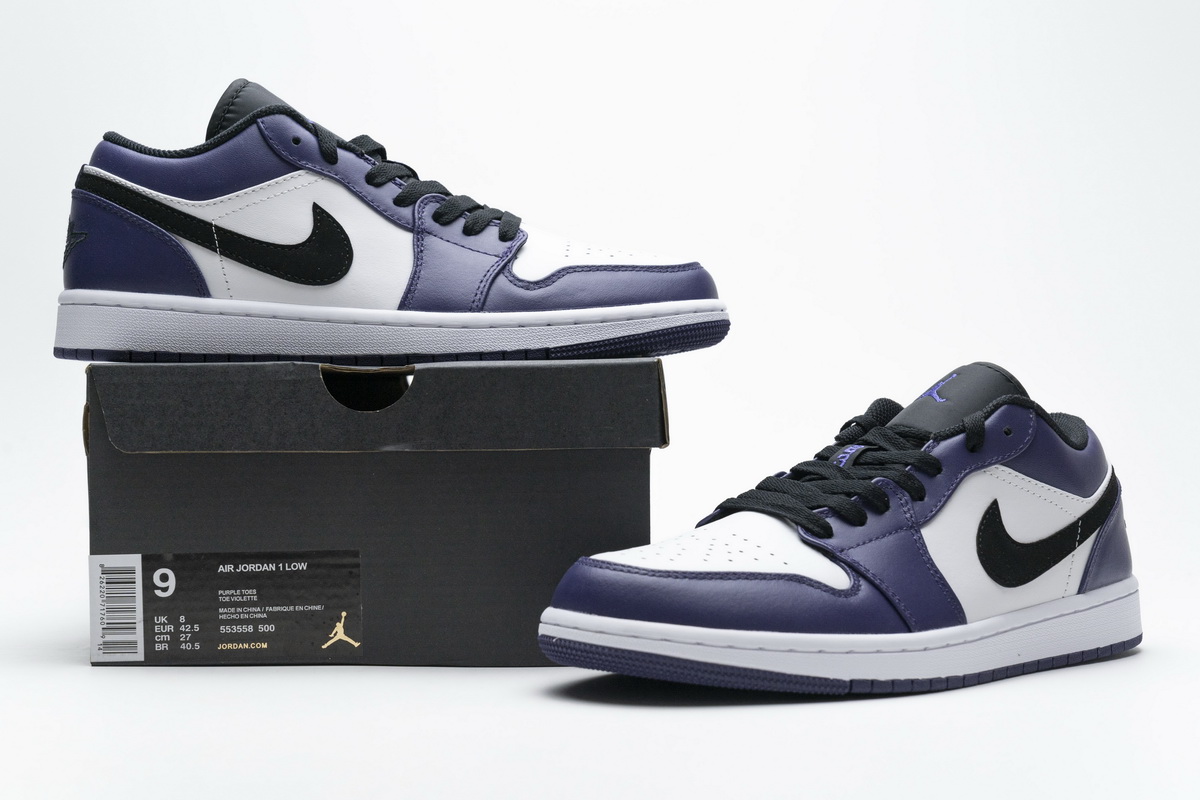 Nike Air Jordan 1 Low Court Purple 553558 500 9 - kickbulk.org