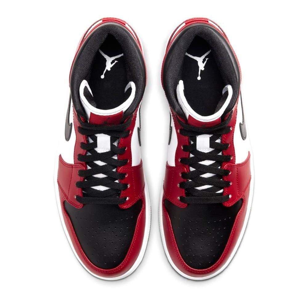 Nike Air Jordan 1 Mid Chicago Black Toe 554724 069 3 - kickbulk.org