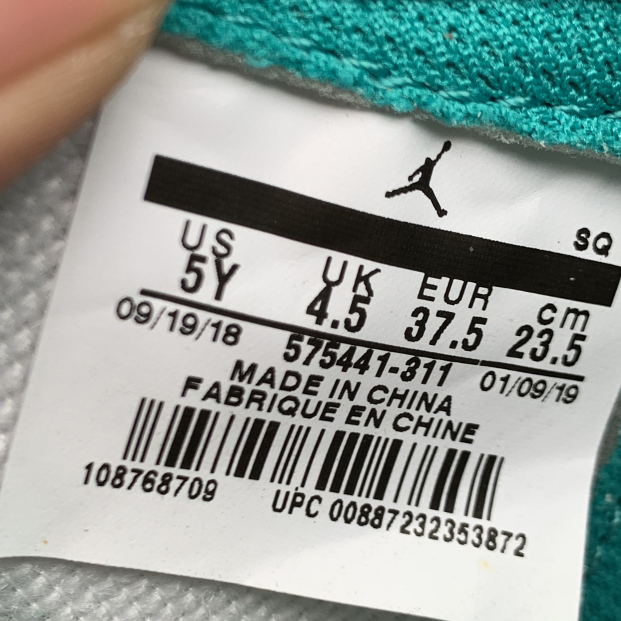 Nike Air Jordan 1 Retro High Og Gs Turbo Green 575441 311 22 - kickbulk.org