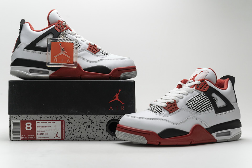 Nike Air Jordan 4 Retro Fire Red 308497 110 3 - kickbulk.org