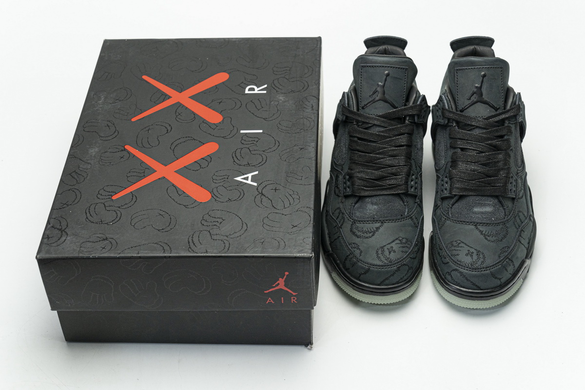 Nike Air Jordan 4 Retro Kaws Black 930155 001 4 - kickbulk.org