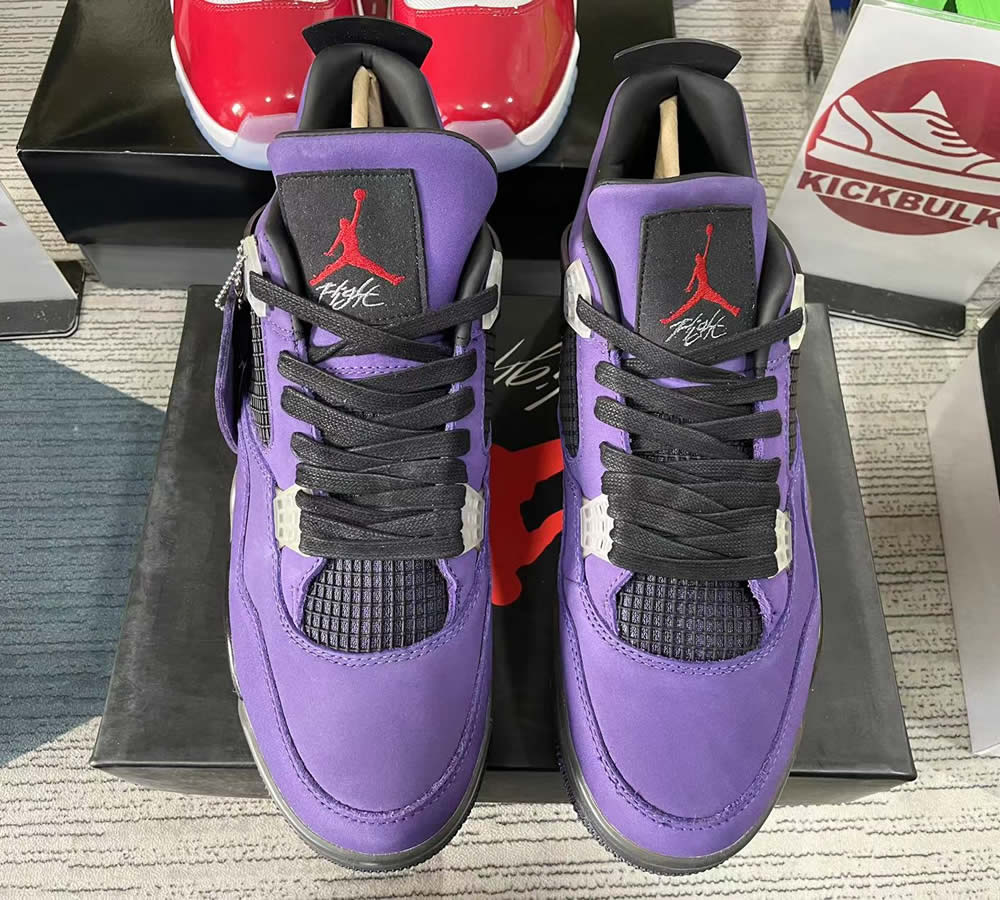 Travis Scott Air Jordan 4 Retro Purple Nike 766302 2 - kickbulk.org