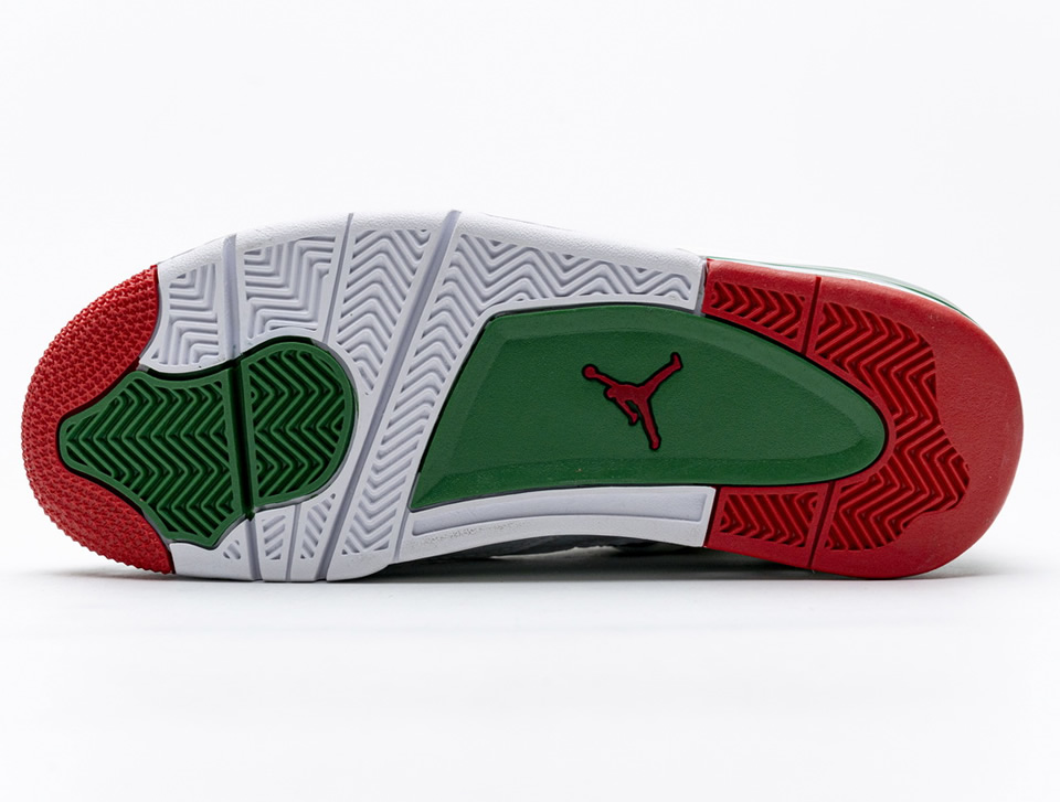 Nike Air Jordan 4 Retro White Green Red Aq3816 063 9 - kickbulk.org