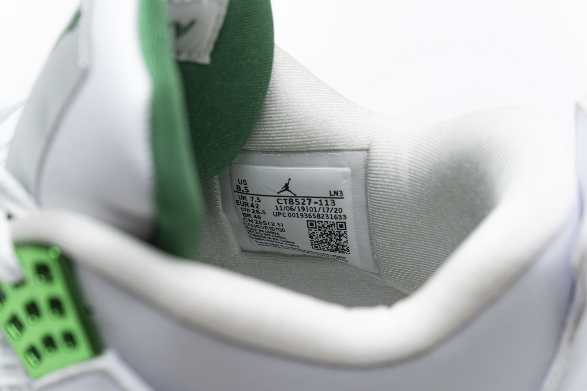 Nike Air Jordan 4 Retro Green Metallic Ct8527 113 23 - kickbulk.org
