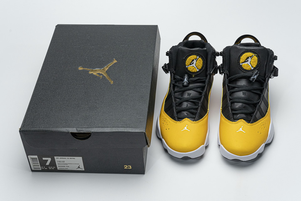 Nike Jordan 6 Rings Bg Basketball Shoes Yellow 322992 700 6 - kickbulk.org