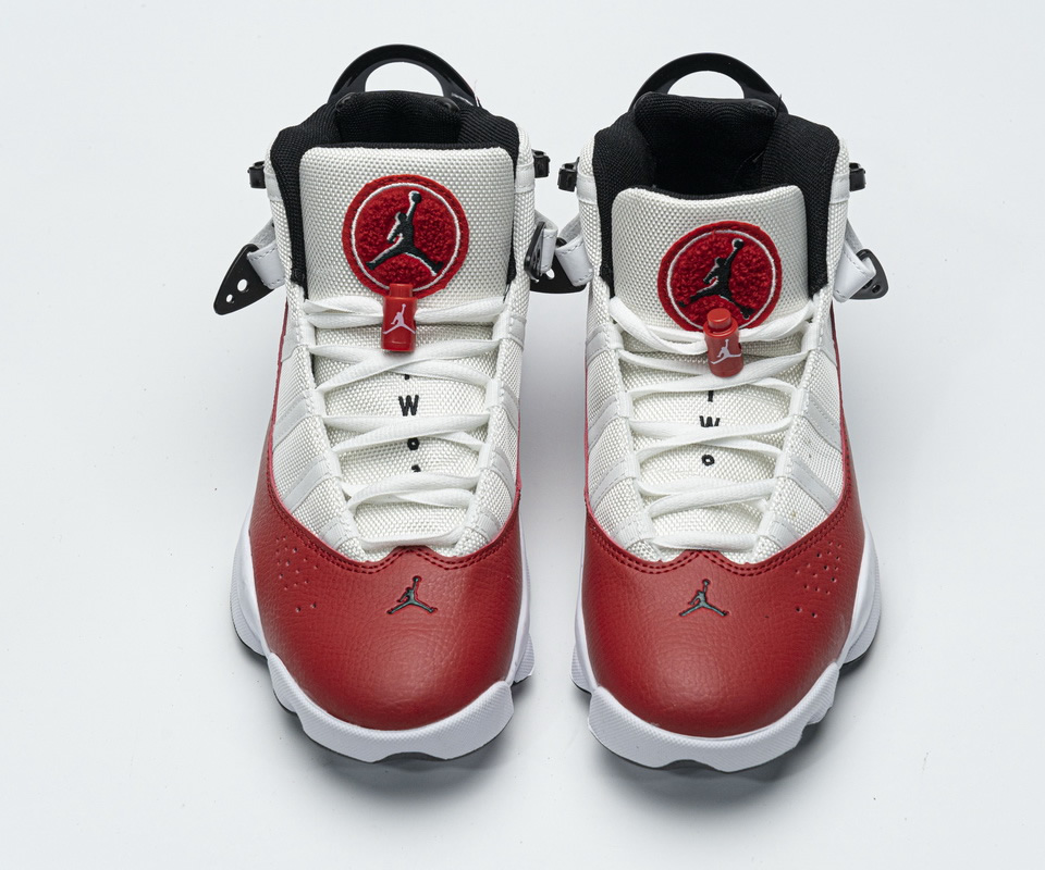 Nike Jordan 6 Rings Bg Basketball Shoes White Red Lifestyle 323419 120 2 - kickbulk.org