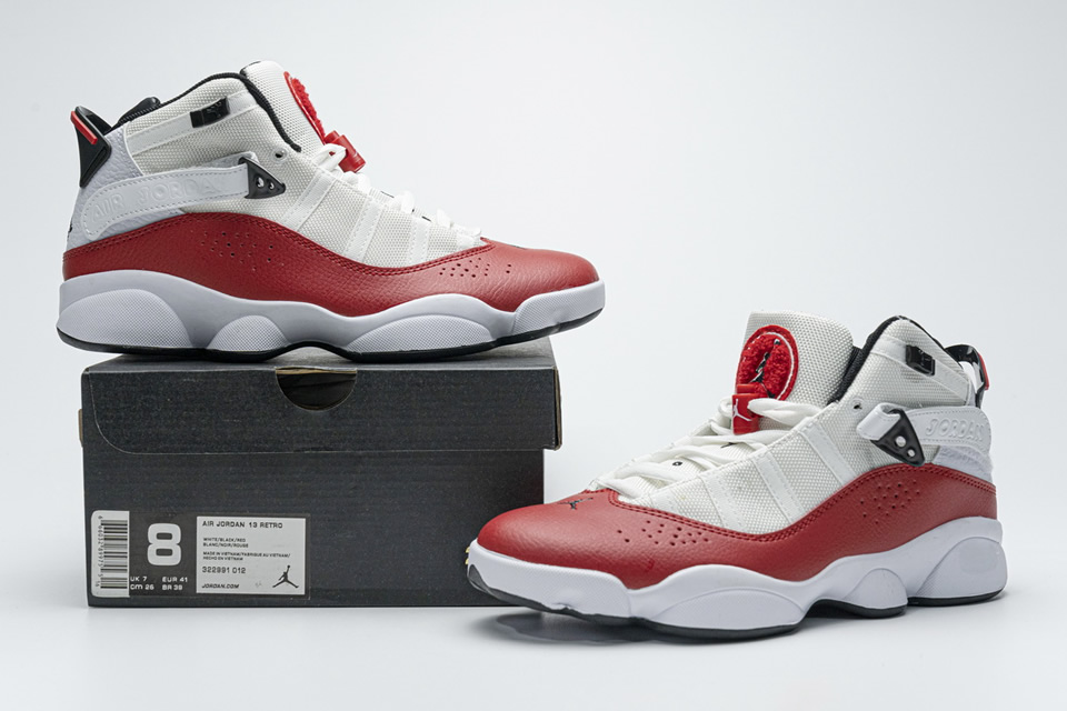 Nike Jordan 6 Rings Bg Basketball Shoes White Red Lifestyle 323419 120 3 - kickbulk.org
