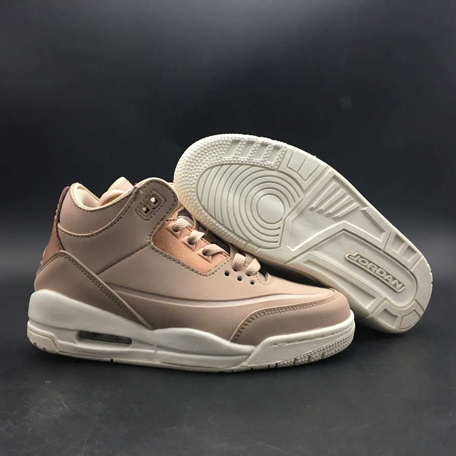 Nike Air Jordan 3 Particle Beige Se Rose Gold Womens Gs Size Ah7859 205 4 - kickbulk.org