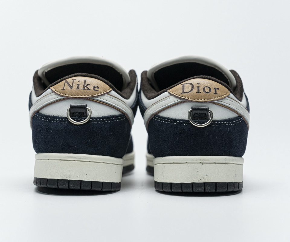 Nike Dunk Sb Dior White Ink Blue Custom Made 5 - kickbulk.org