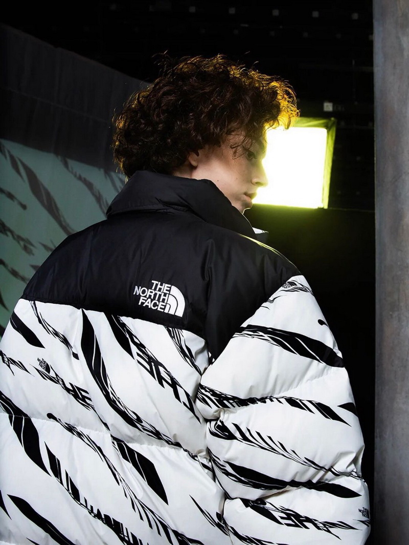 The North Face Zebra Logo Pattern Down Jacket 6 - kickbulk.org
